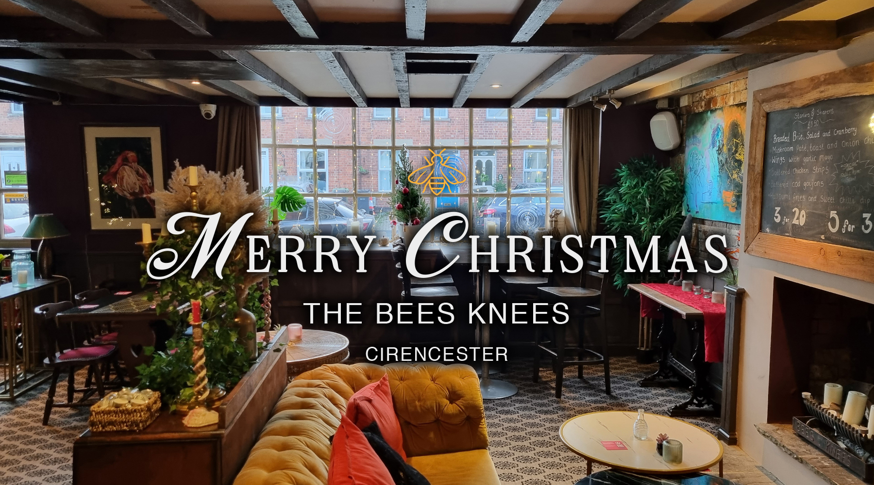 Christmas at The Bees Knees Pub Cirencester